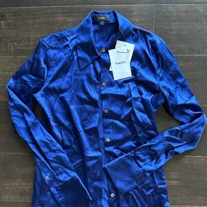 Theory 100% Silk NWT Women Blouse Size 4